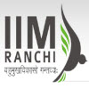 IIM Ranchi Recruitment 2016